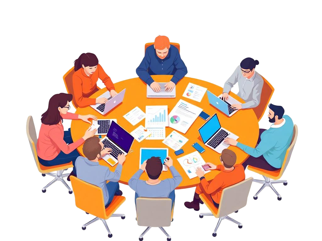 The BAW team collaborating
